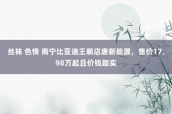 丝袜 色情 南宁比亚迪王朝店唐新能源，售价17.98万起且价钱踏实