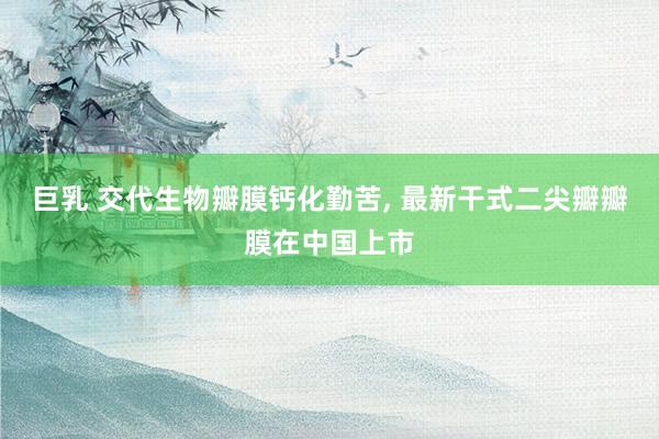 巨乳 交代生物瓣膜钙化勤苦， 最新干式二尖瓣瓣膜在中国上市